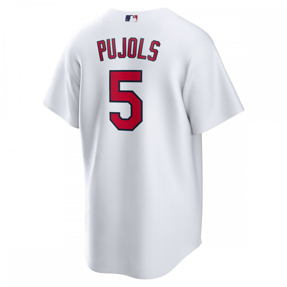 Albert Pujols St. Louis Cardinals Home Official Replica Player Jersey - White-Pro Kit Vault | Brand New 26/27 Sports Jerseys